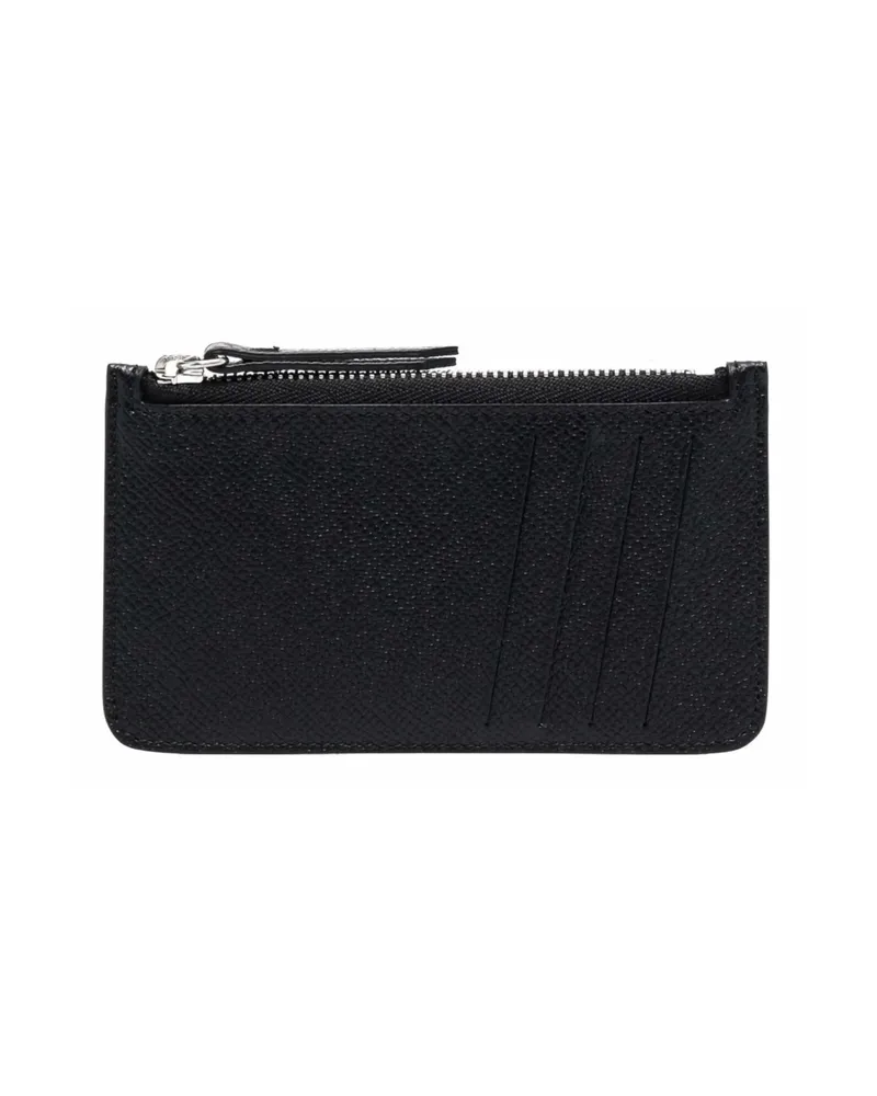 Maison Margiela Four-stitch Leather Card Holder Black