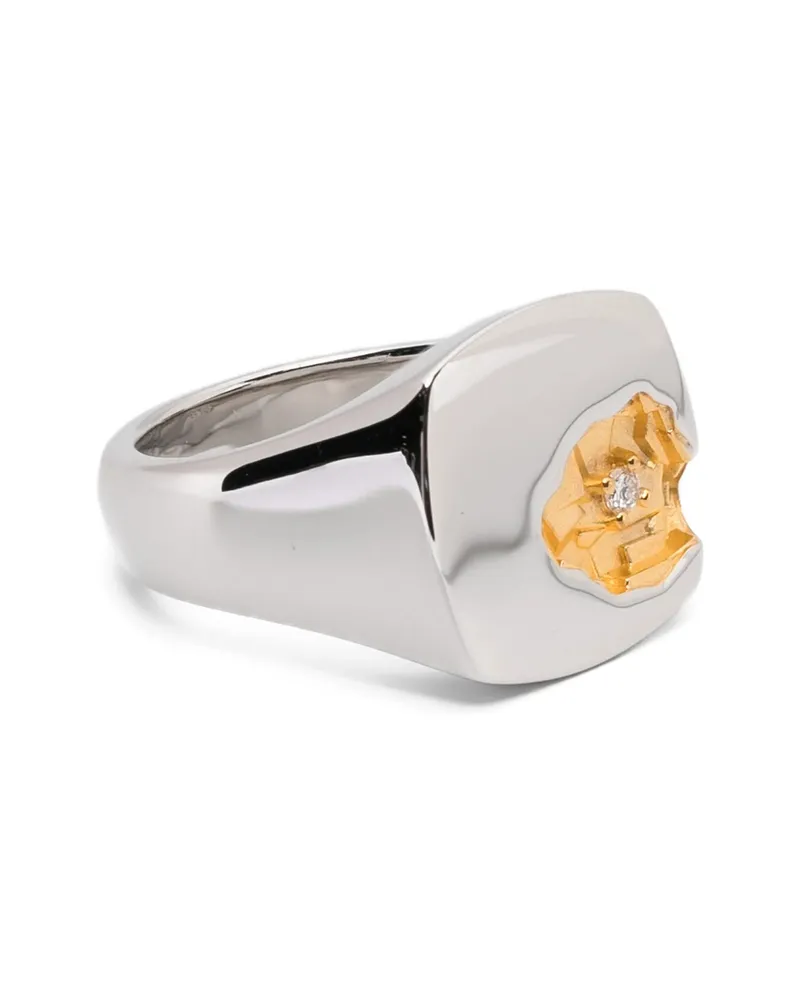 Tom Wood Mined Ring Silver