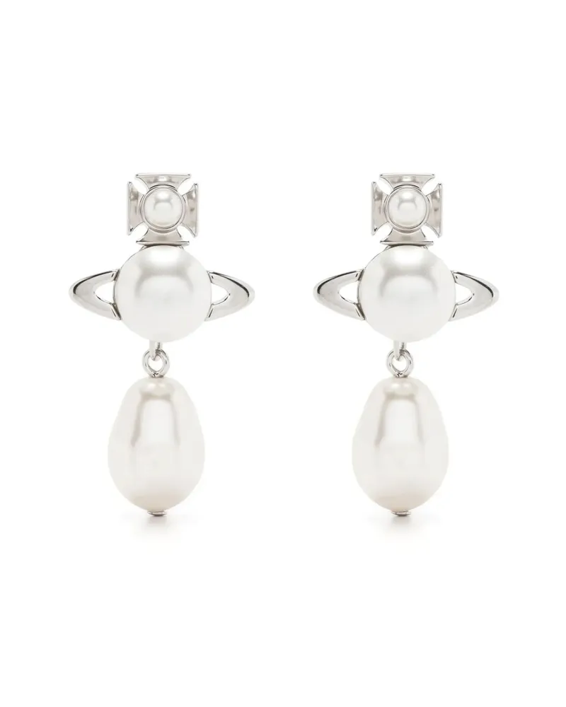Vivienne Westwood Orb-embellished Stud Earrings Silver
