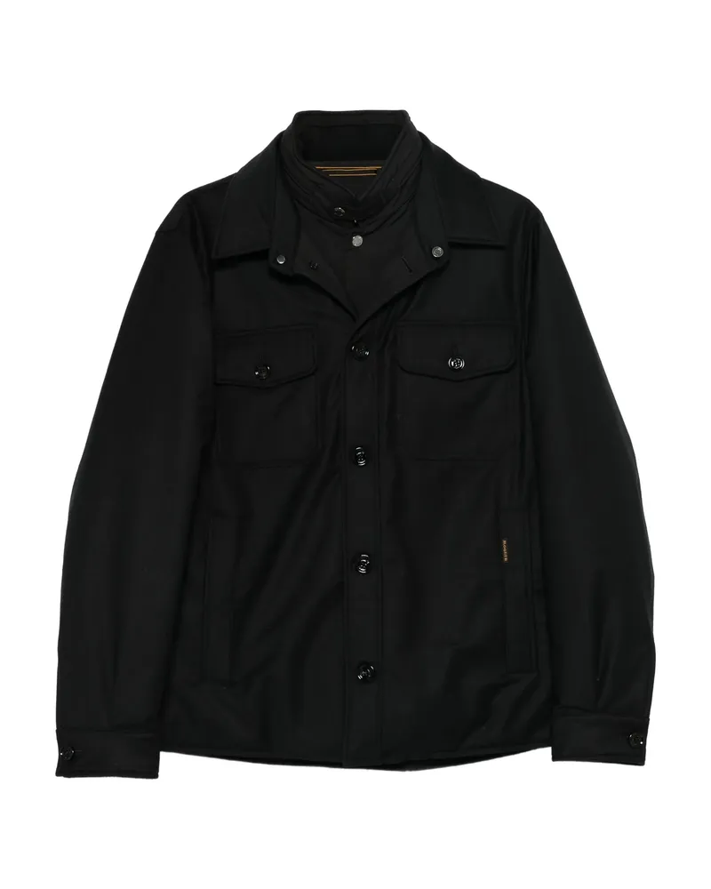 MOORER Buttoned Pocket Jacket Black