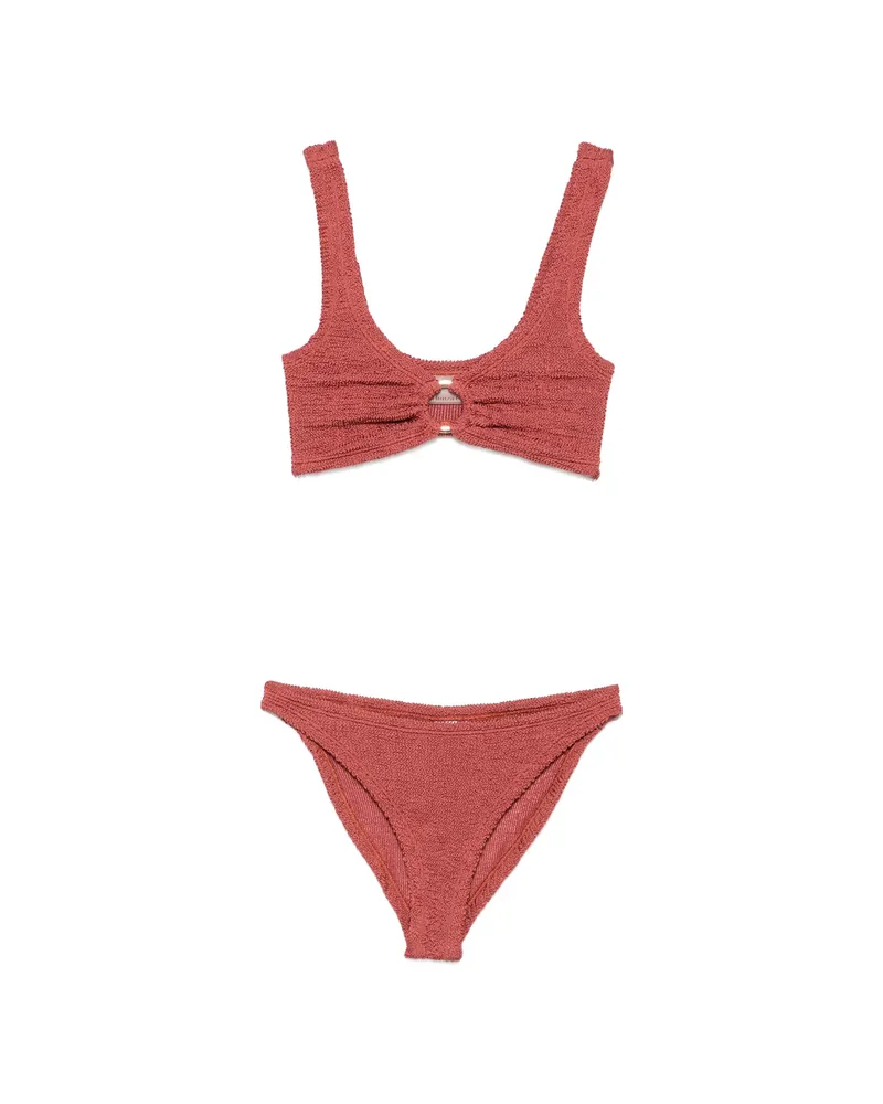 Hunza G Julia Crinkle Bikini Red