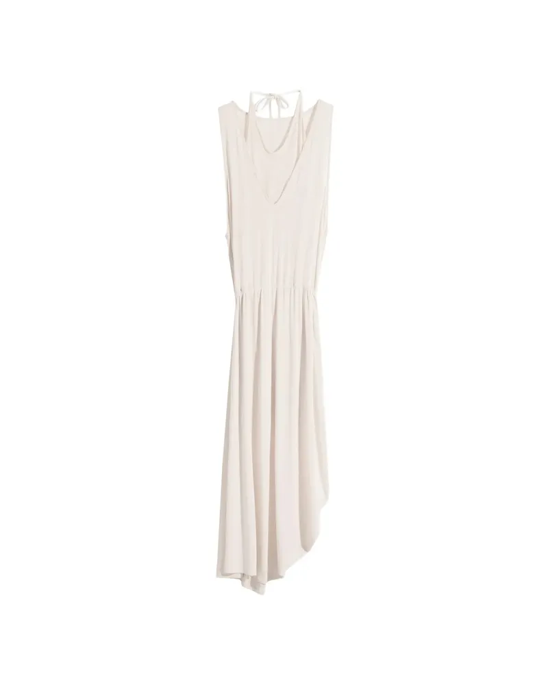 Christophe Lemaire Draped Asymmetric Dress Neutrals
