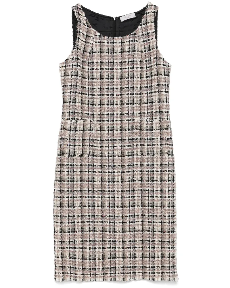 Charlott Tweed Midi Dress Black