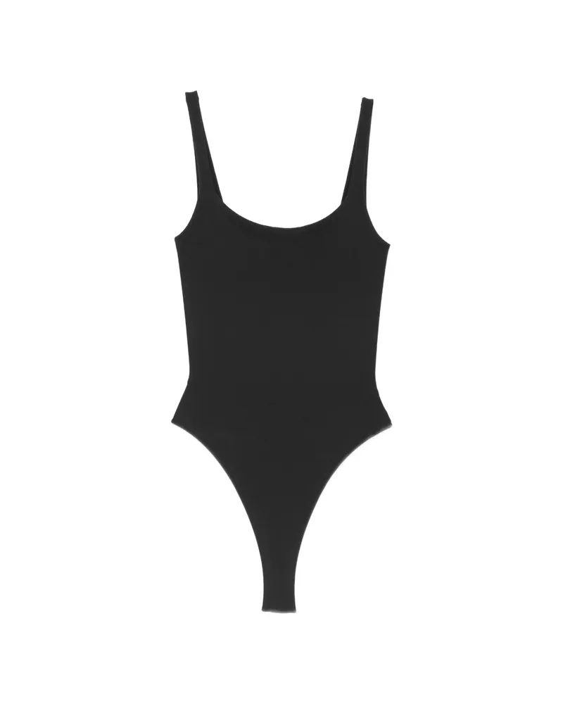 SKIMS Square-neck Bodysuit Black