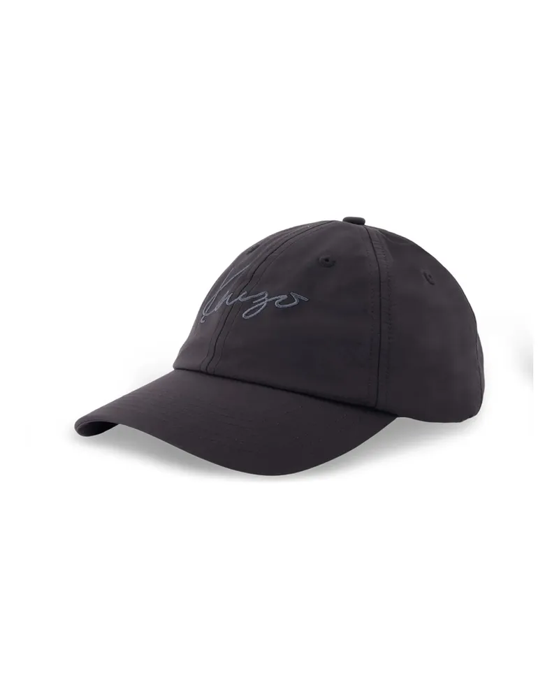 Kenzo Logo-embroidered Baseball Cap Black