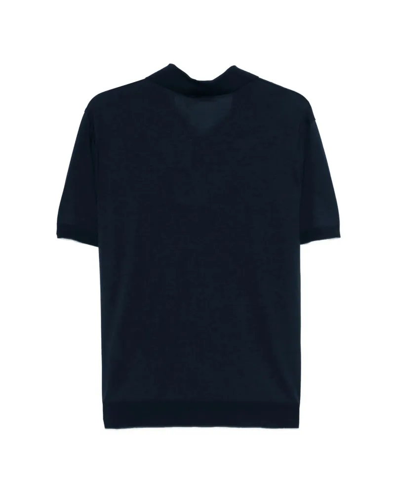 Altea Button T-shirt Blue
