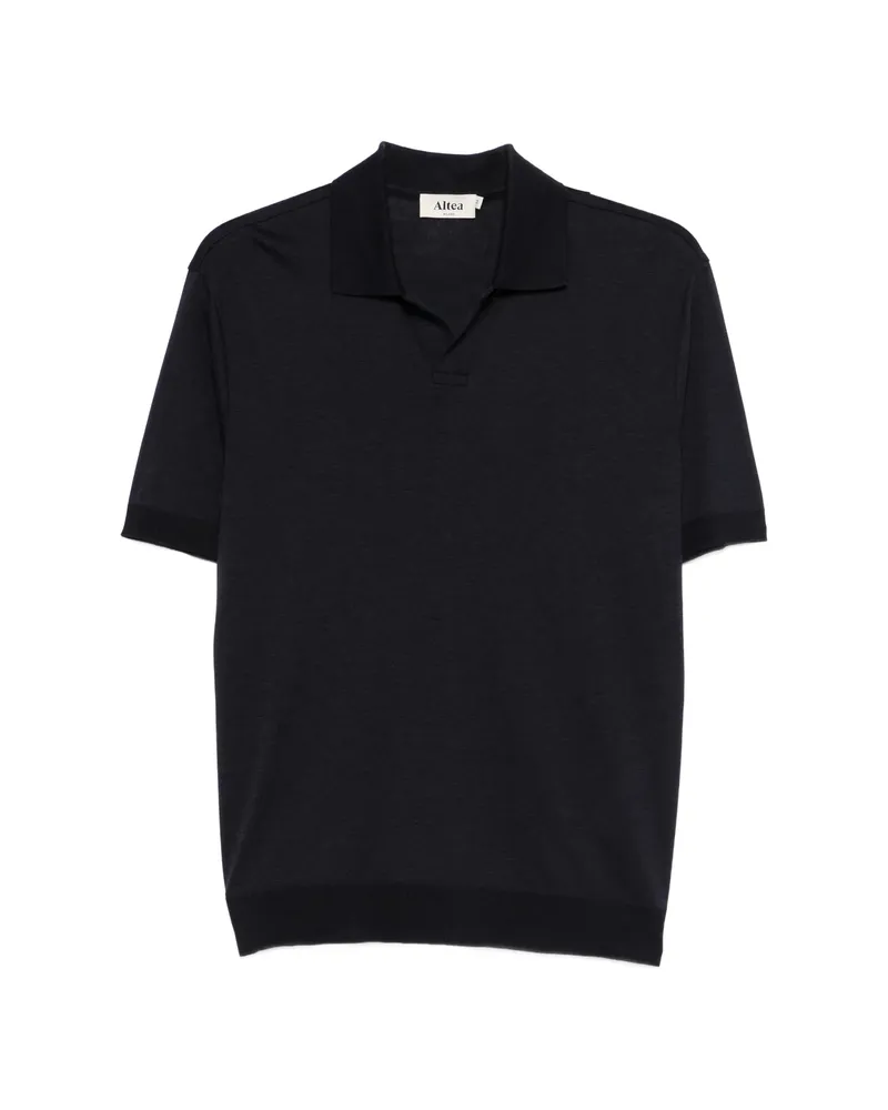 Altea Button T-shirt Blue