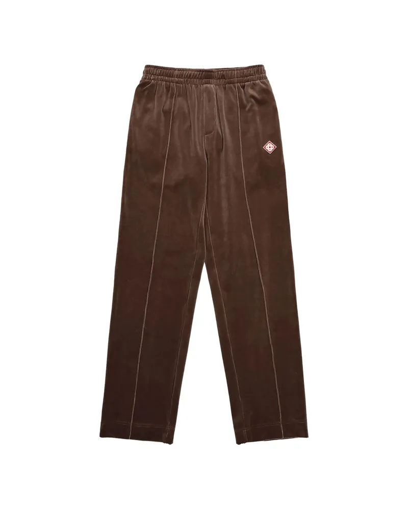 Casablanca Paris Velour Track Pants Brown