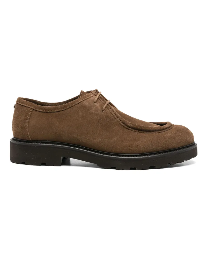 Canali Suede Lace-up Shoes Brown