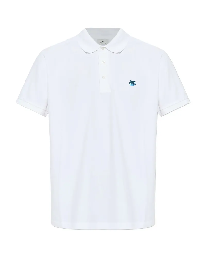 Etro Logo Polo Shirt White