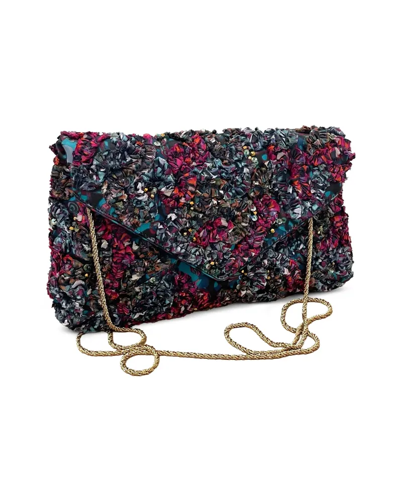 Dries van Noten Envelope Clutch Bag Blue
