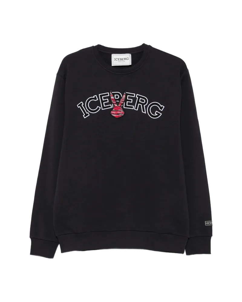 Iceberg Logo-embroidered Sweatshirt Blue