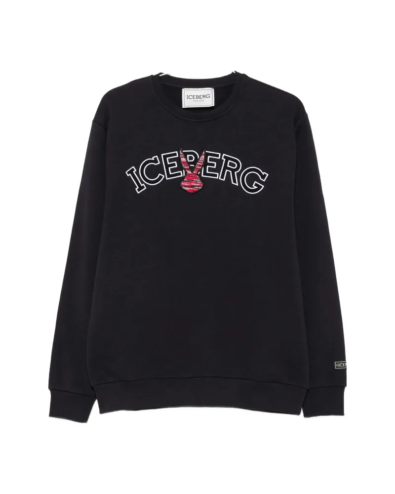Iceberg Logo-embroidered Sweatshirt Blue