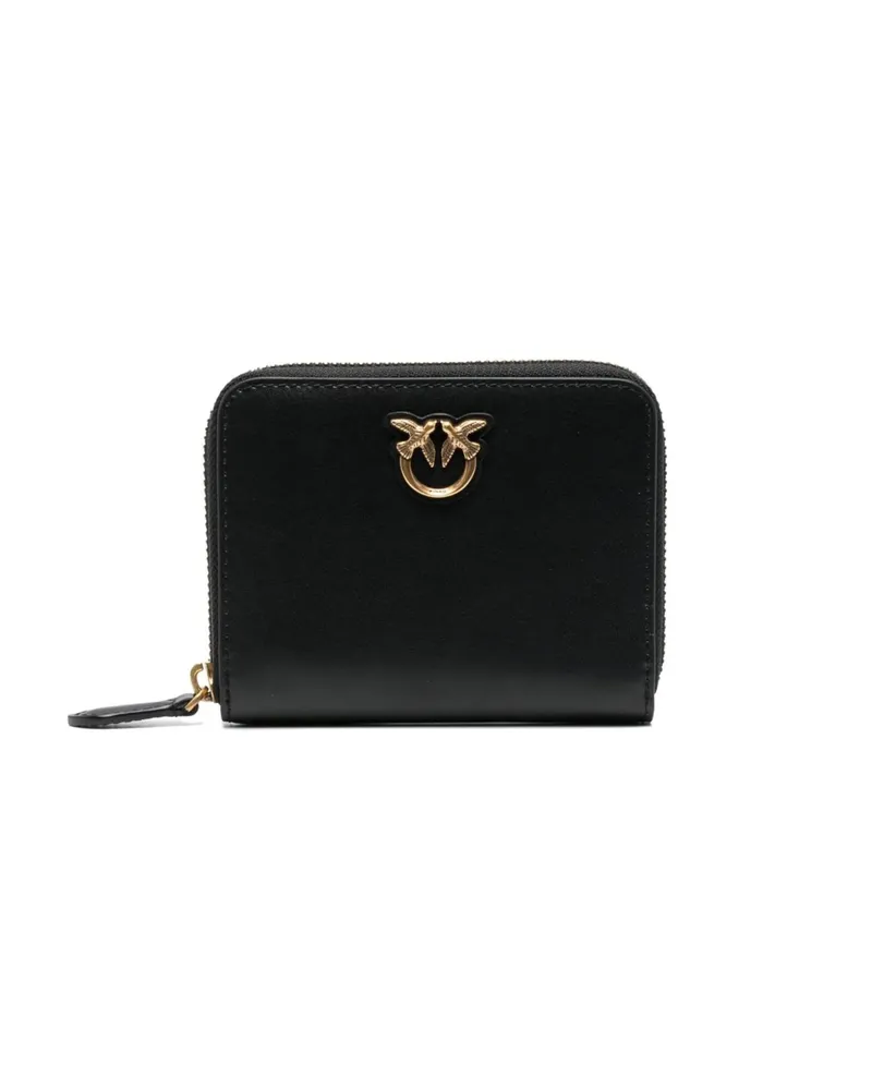 Pinko Logo-plaque Leather Wallet Black