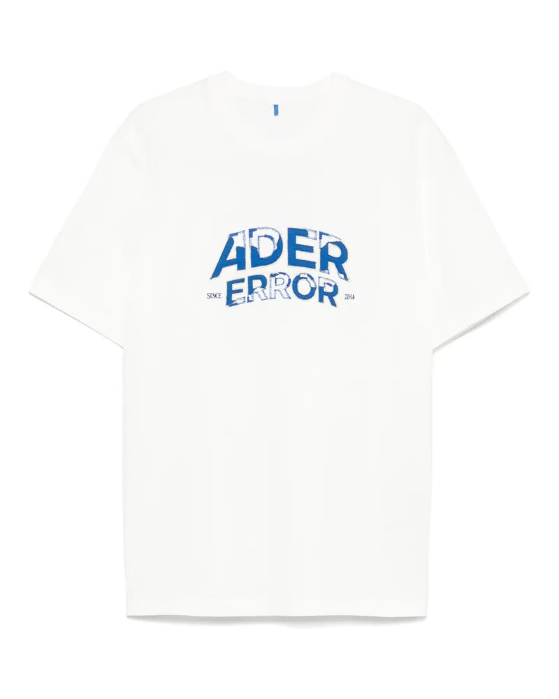 Adererror Logo-embroidered T-shirt Neutrals