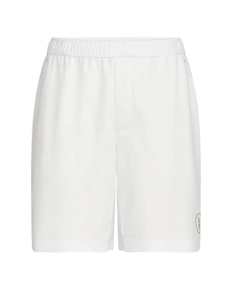 Brunello Cucinelli Logo-embroidered Shorts White