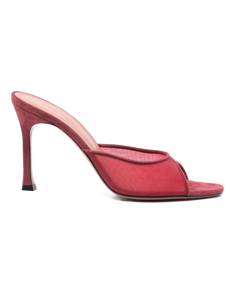 Amina Muaddi 95mm Alexia Mules Red