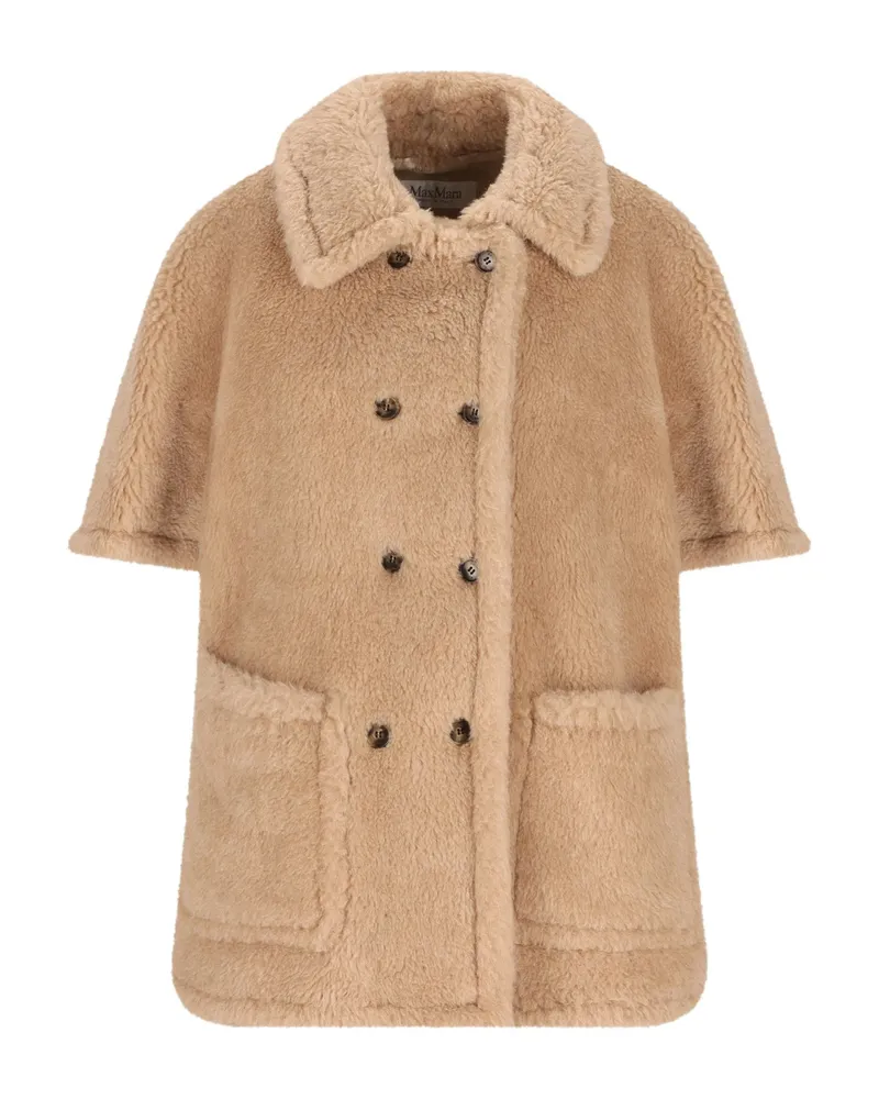 Max Mara Buttoned Jacket Neutrals