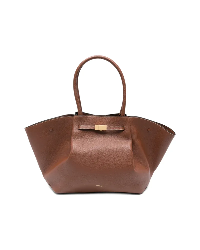 DeMELLIER The New York Stitching Tote Bag Brown