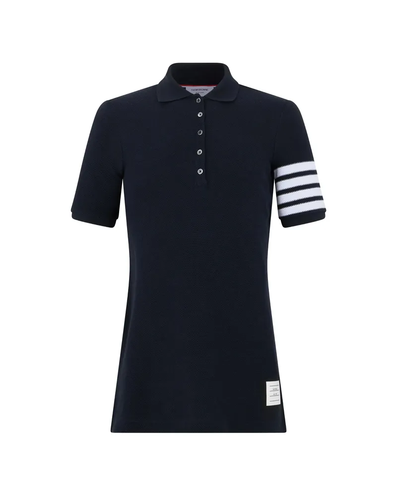 Thom Browne 4-Bar Polo Dress Blue