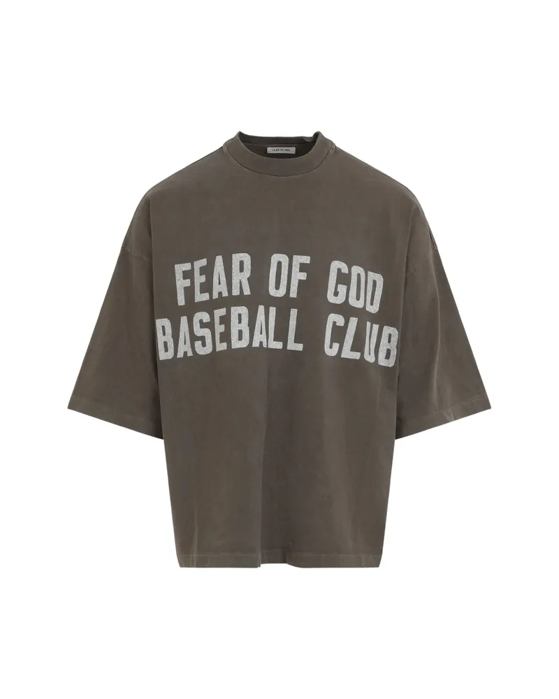 Fear of God Logo-print Cotton T-shirt Brown