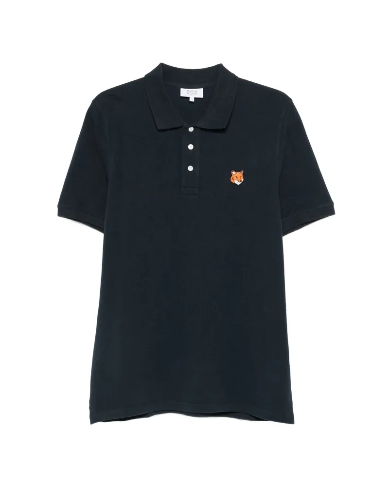Kitsuné Fox Head Polo Shirt Blue