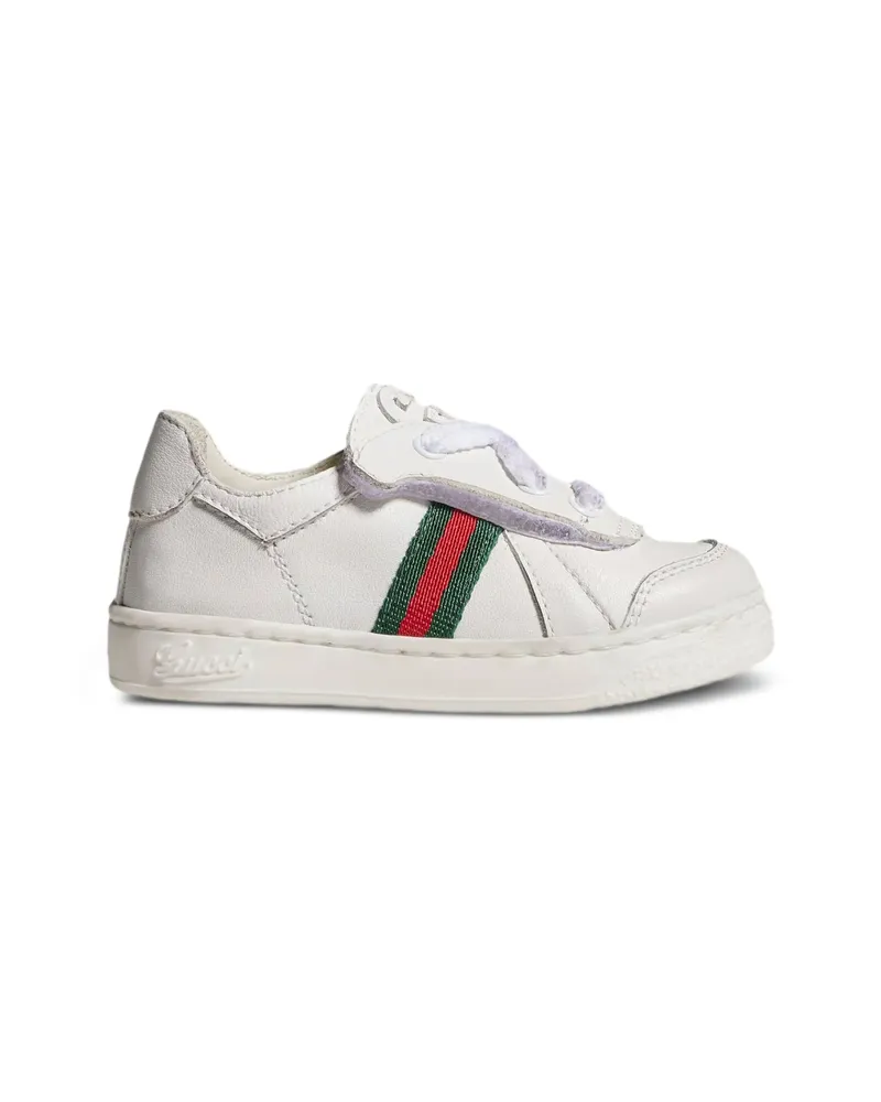 Gucci Web-stripe Sneakers White