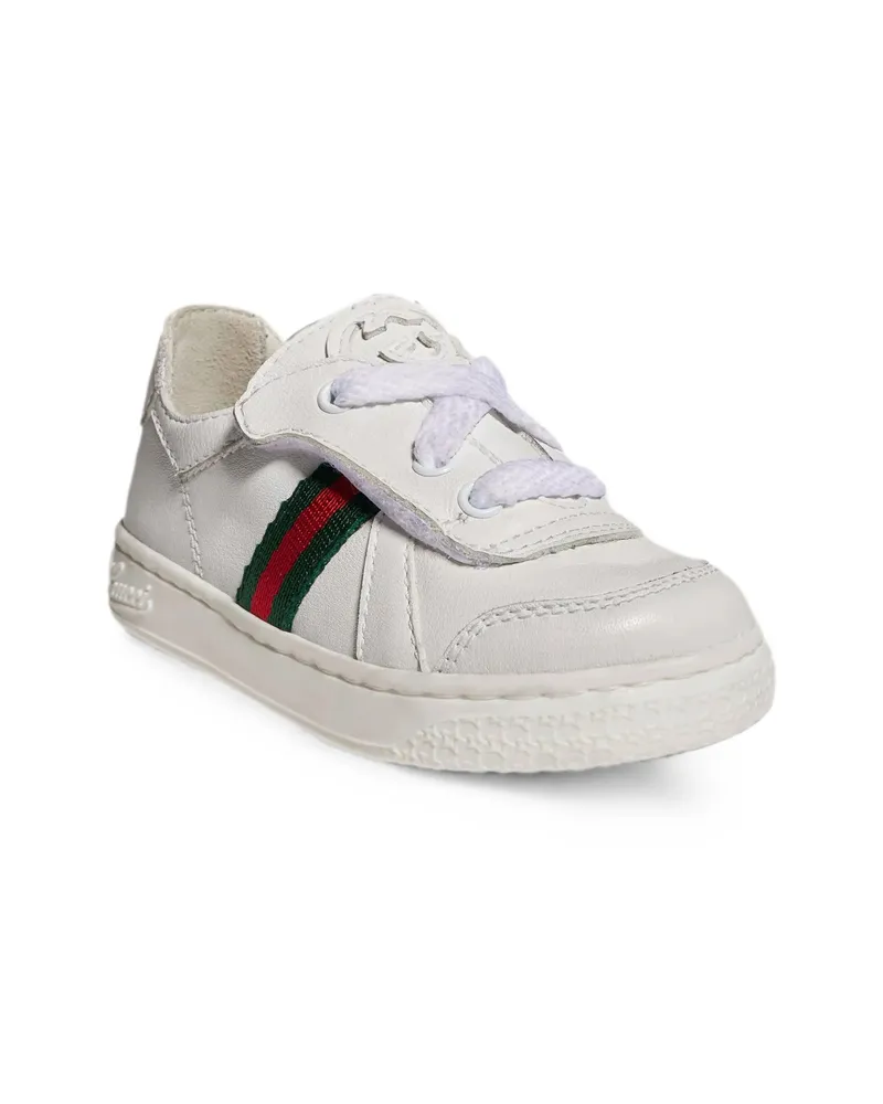 Gucci Web-stripe Sneakers White
