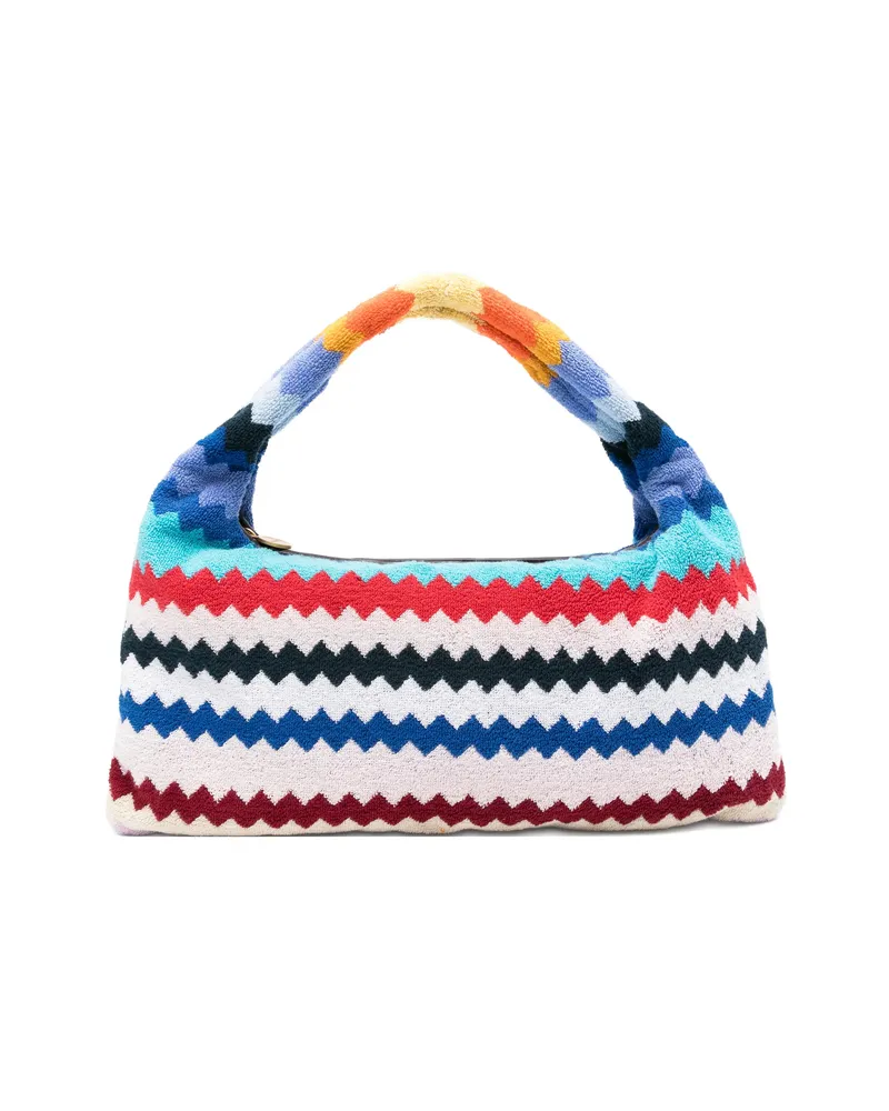 Missoni Chevron-patterned Tote Bag White