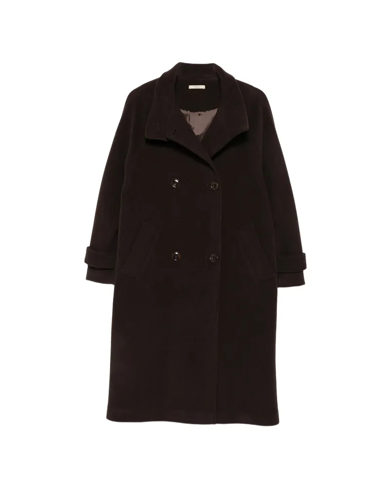 Sessùn Bleeckett Double-breasted High-neck Coat Brown