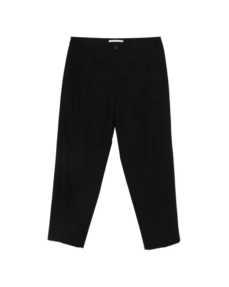 Briglia 1949 Manhattans Front-seam Trousers Black