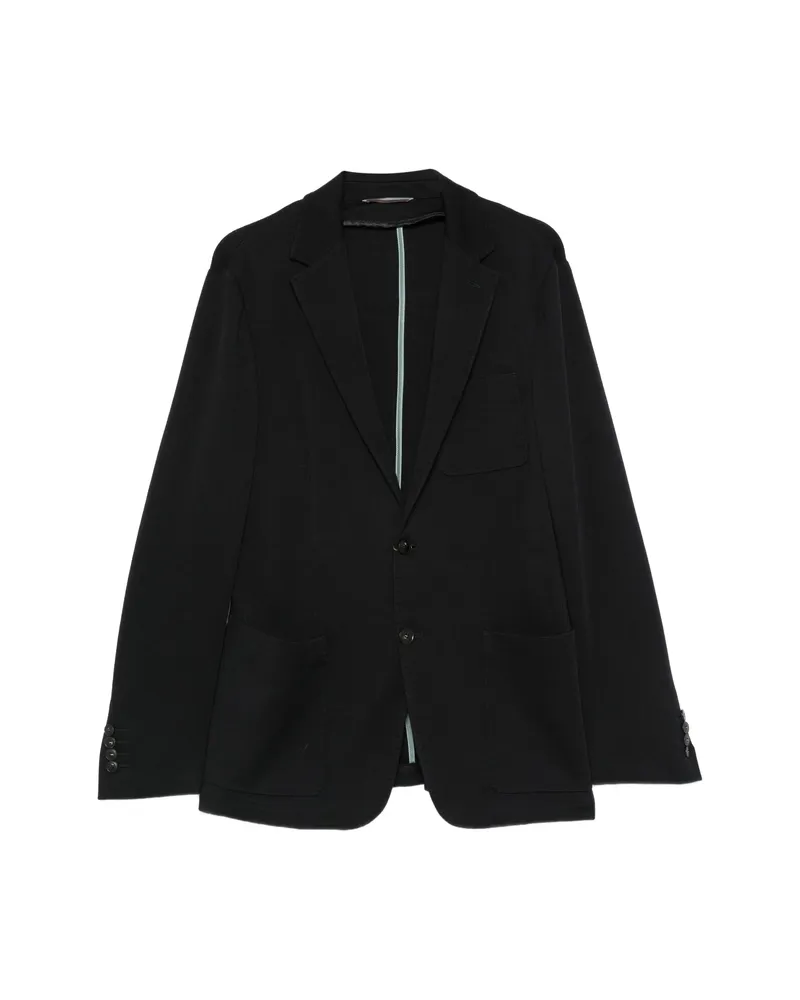 Canali Single-breasted Notched-lapel Blazer Black