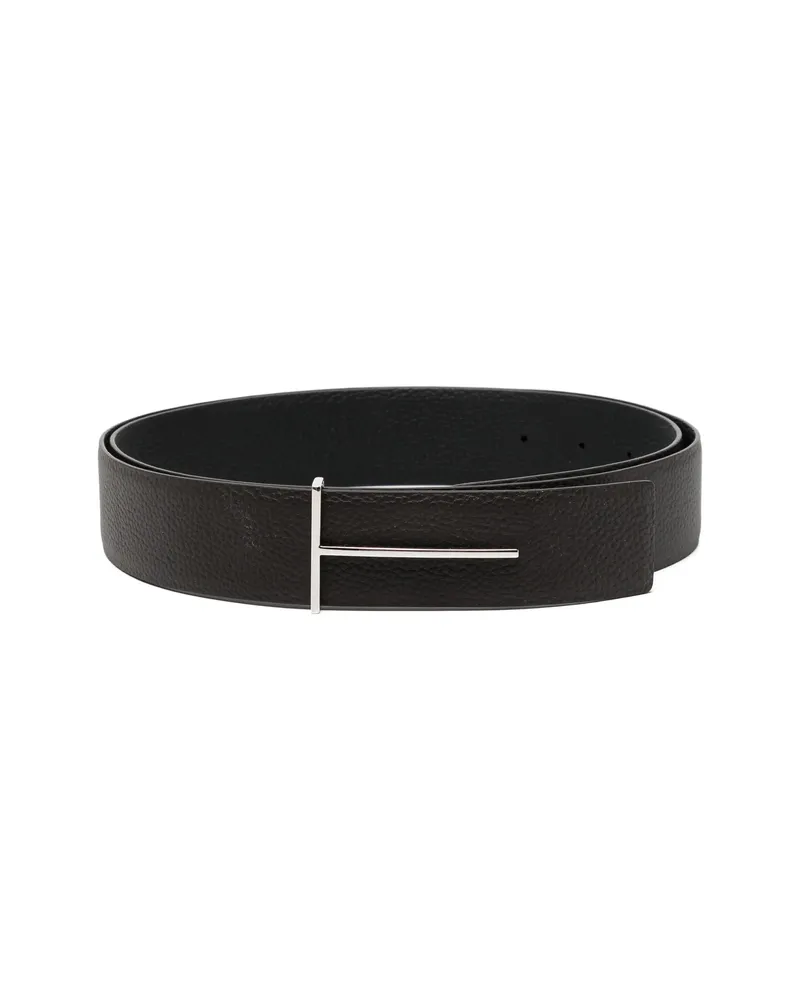 Tom Ford Reversible T-buckle Belt Brown