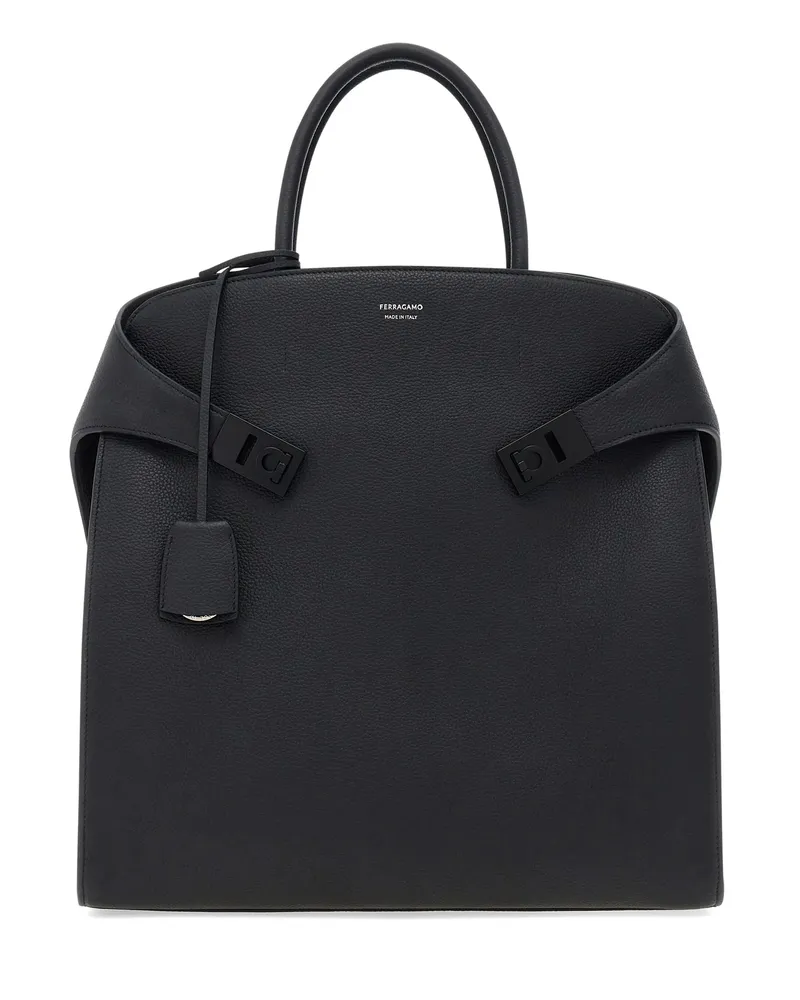 Ferragamo Hug Tote Bag Black