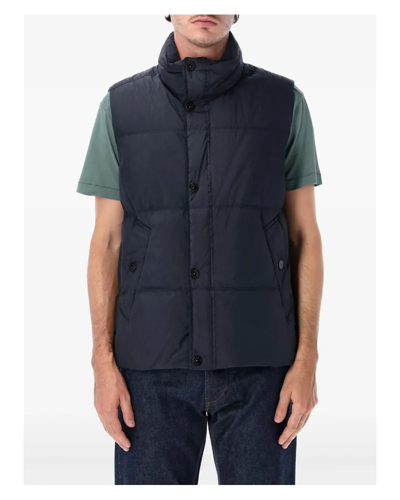 Stone Island Quilted Padded Gilet Blue