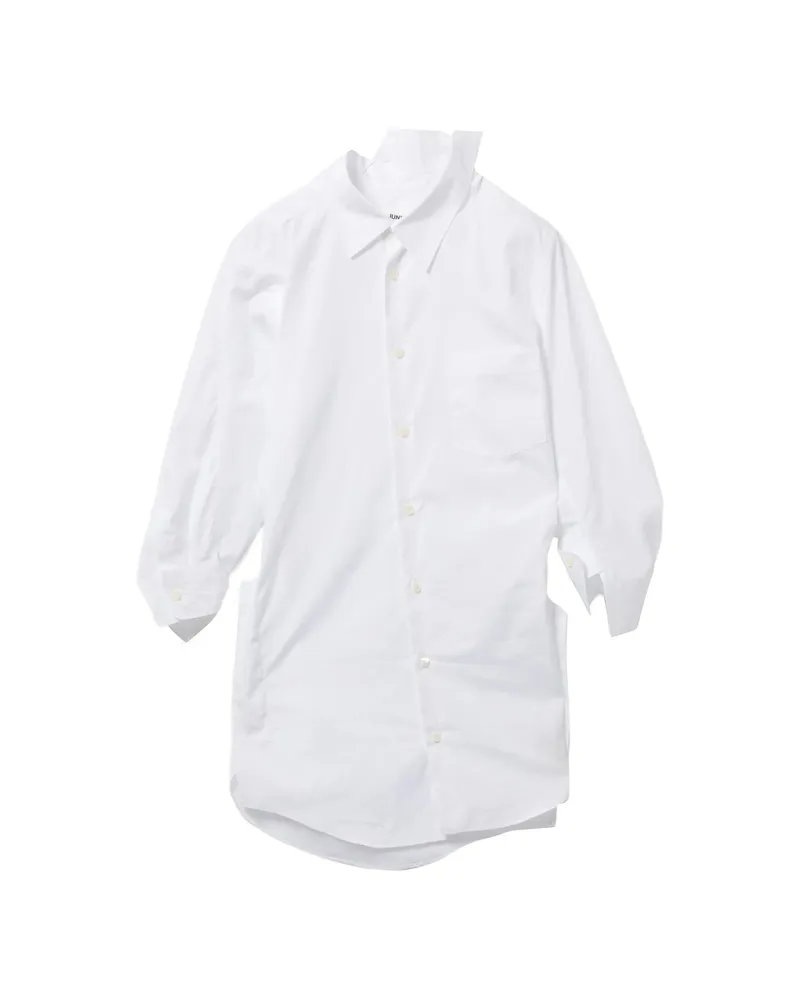 Junya Watanabe 3/4-sleeve Buttoned Shirt White
