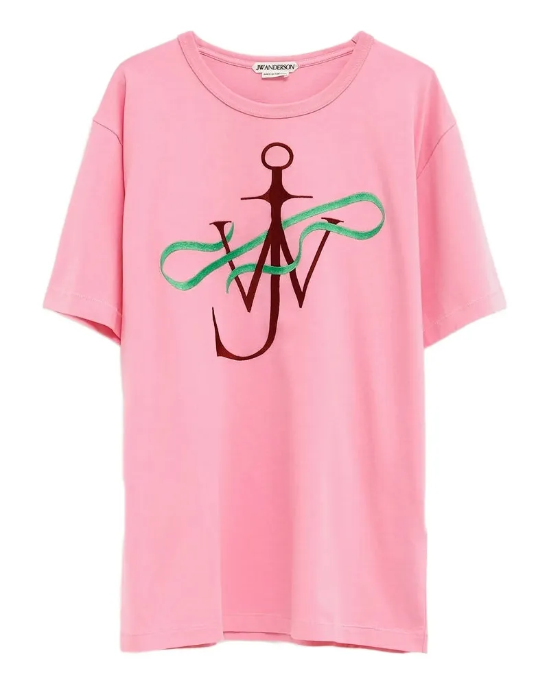 J.W.Anderson Embroidered T-shirt Pink