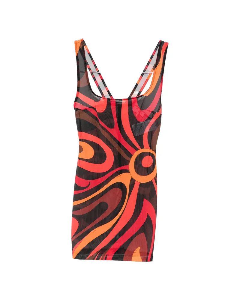 Emilio Pucci Marmo-print Dress Black