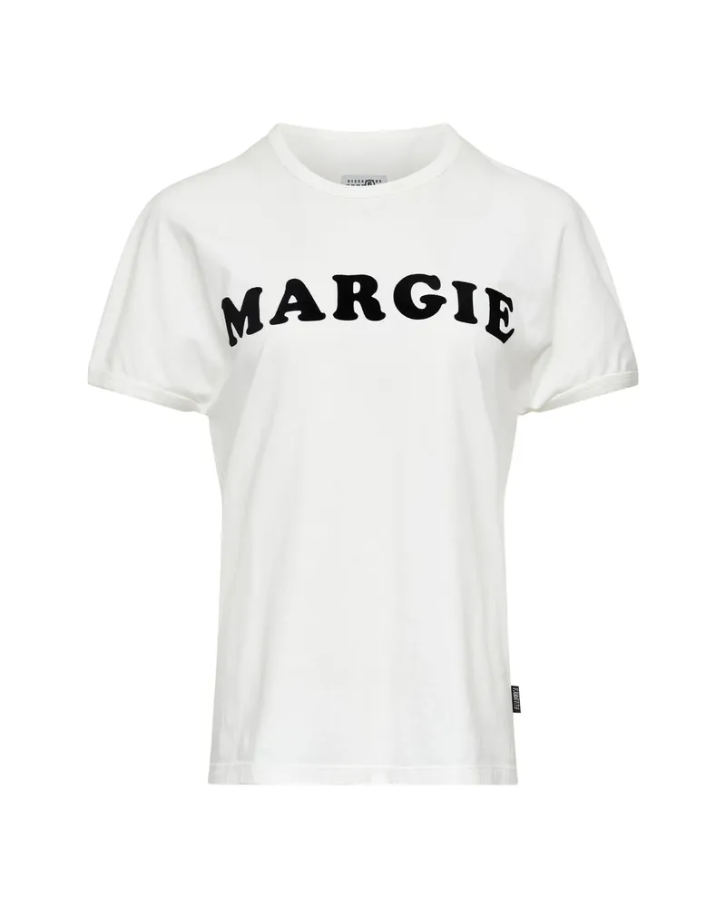 Maison Margiela Margie Printed Short-sleeved T-shirt Grey