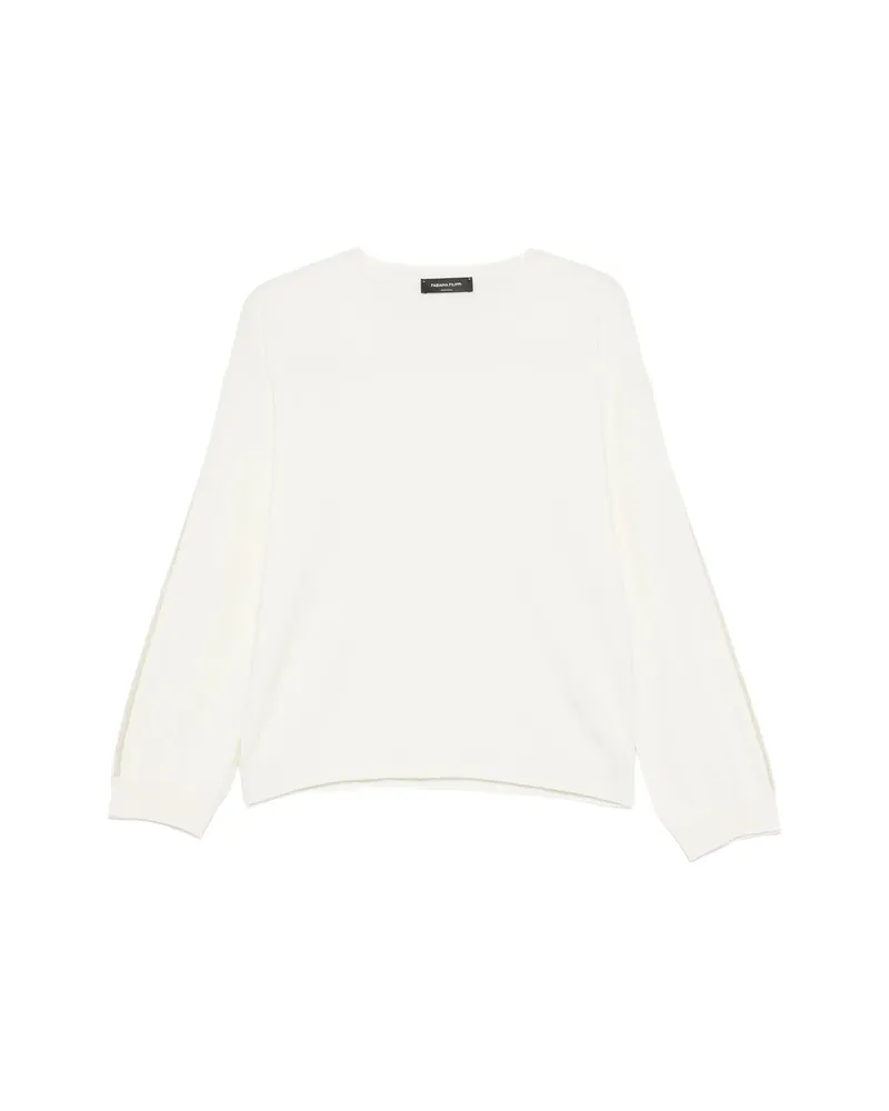Fabiana Filippi V-neck Sweater White