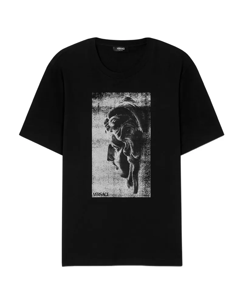 Versace Graphic-print T-shirt Black