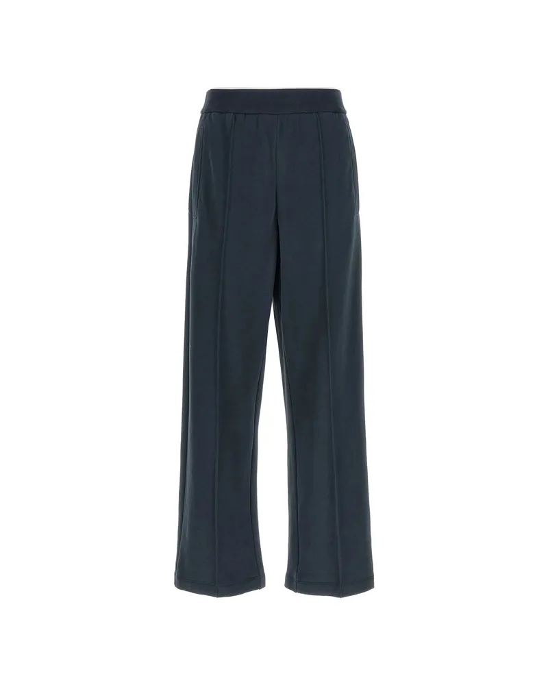 Brunello Cucinelli Front-stitch Track Pants Blue