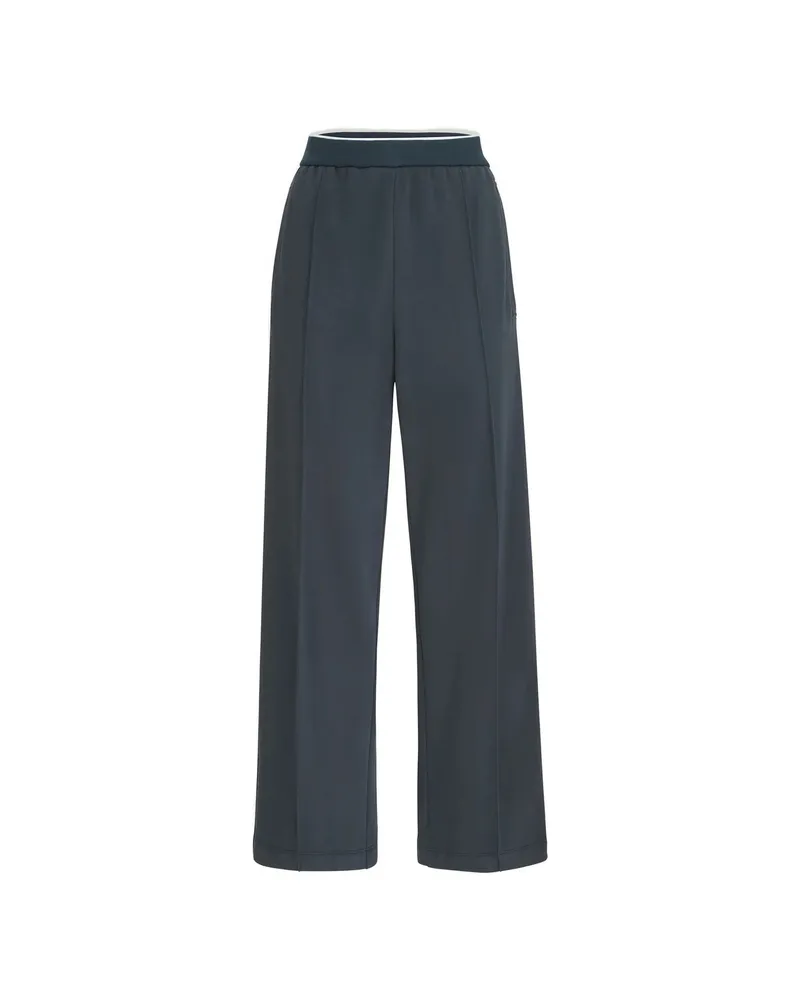 Brunello Cucinelli Cotton Smooth French Terry Track Pants Blue