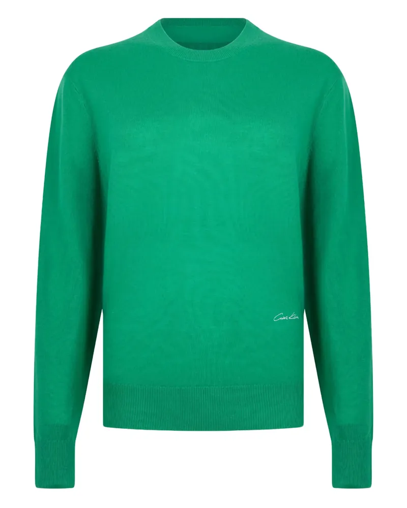 Calvin Klein Logo-detail Sweater Green