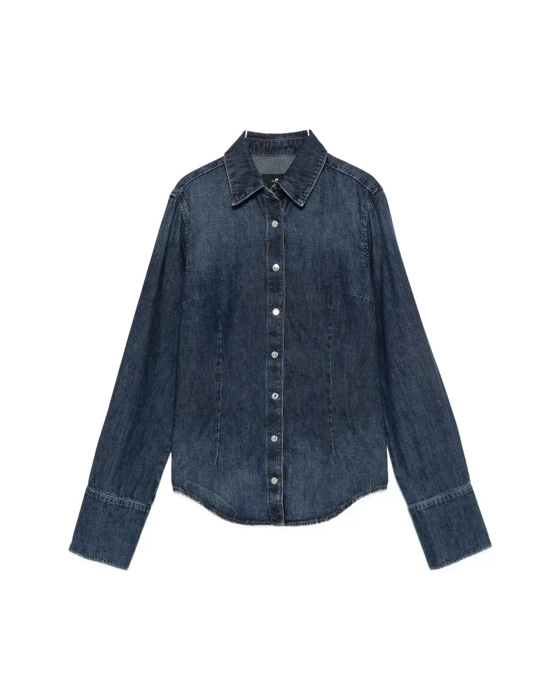 7 for all mankind Button-up Denim Shirt Blue