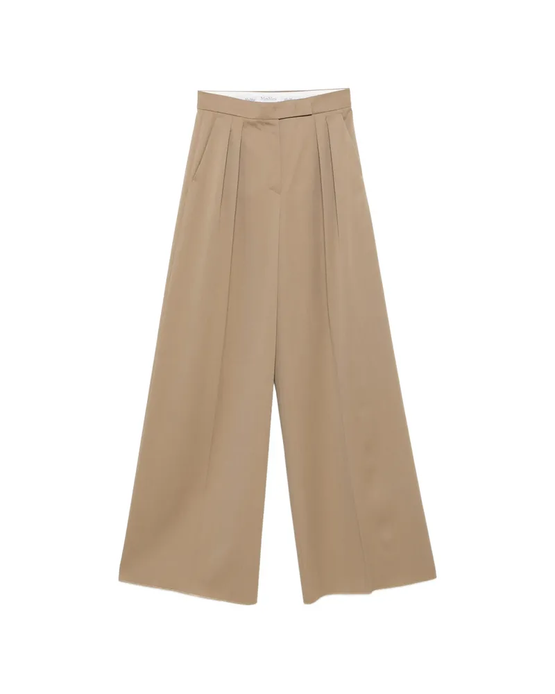 Max Mara Mxmquorum Pleated Pants Brown