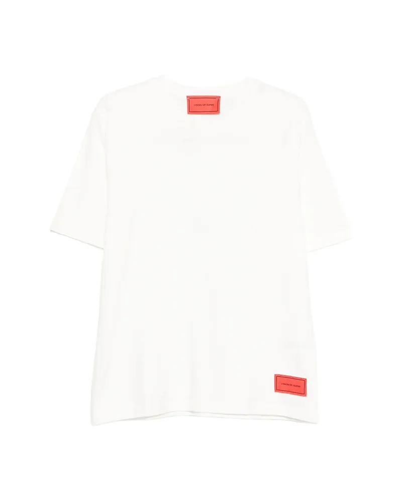 Vision Of Super Logo-detail T-shirt White
