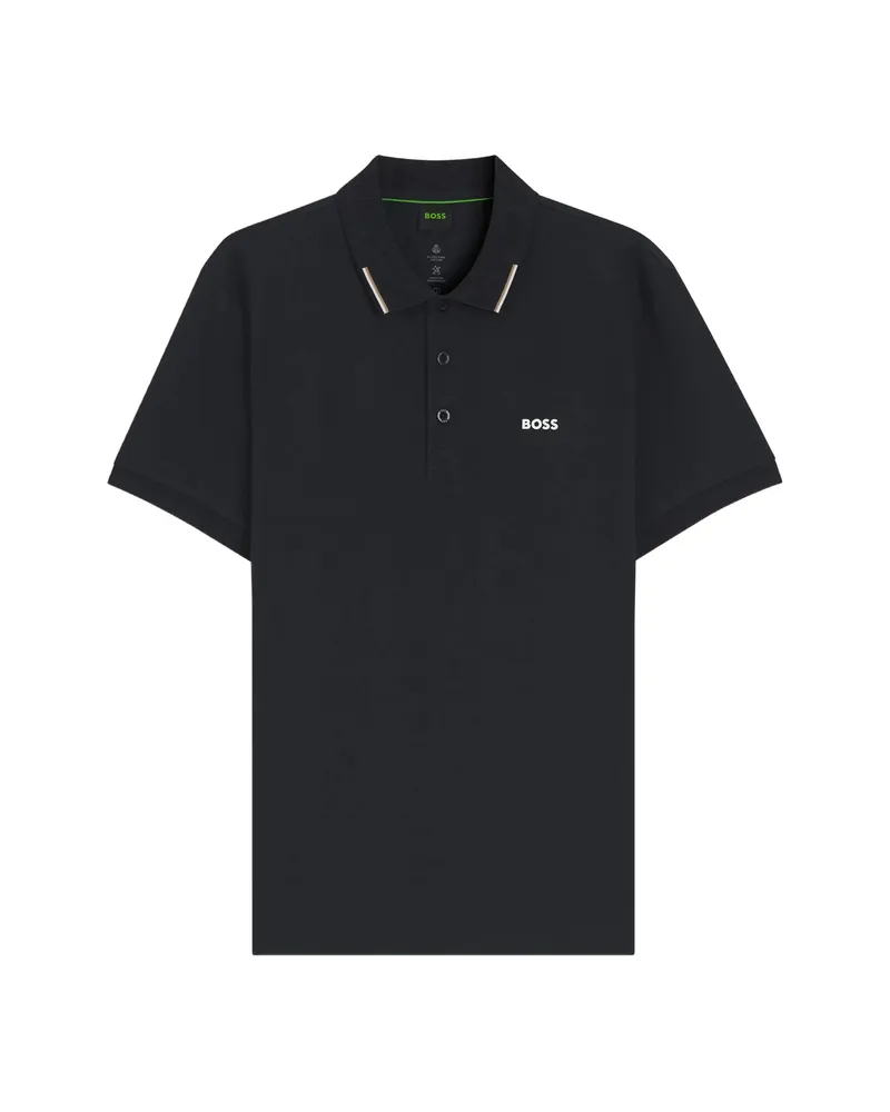 HUGO BOSS Piqué Polo Shirt Black