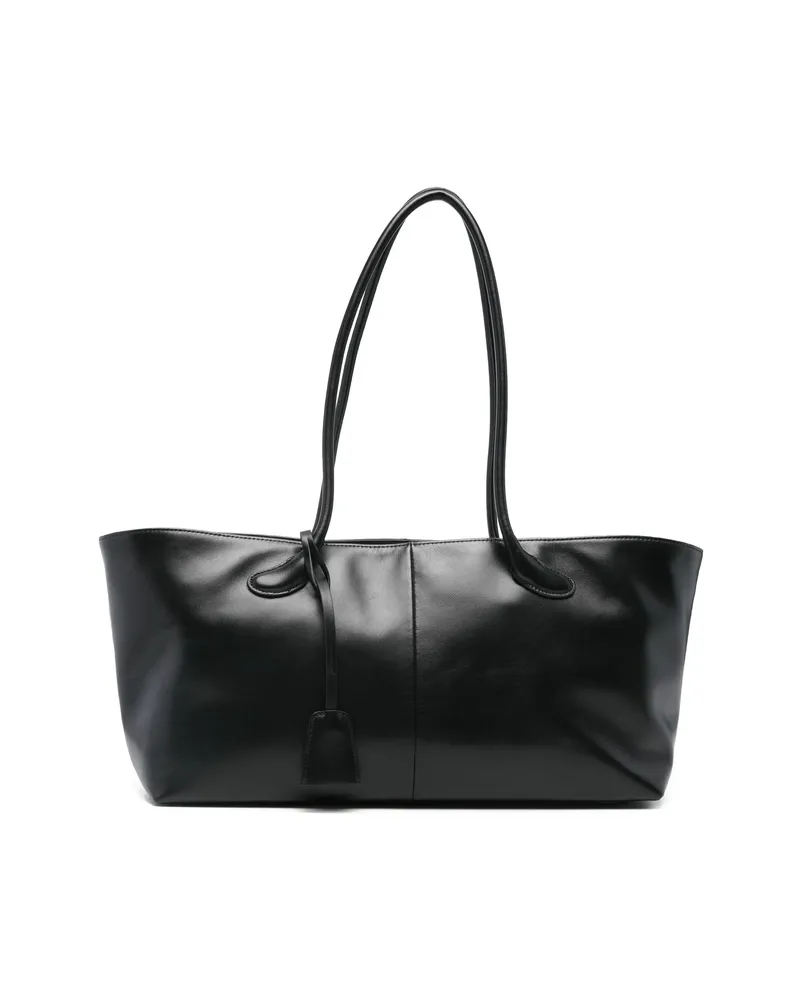 LOW CLASSIC Leather Shoulder Bag Black