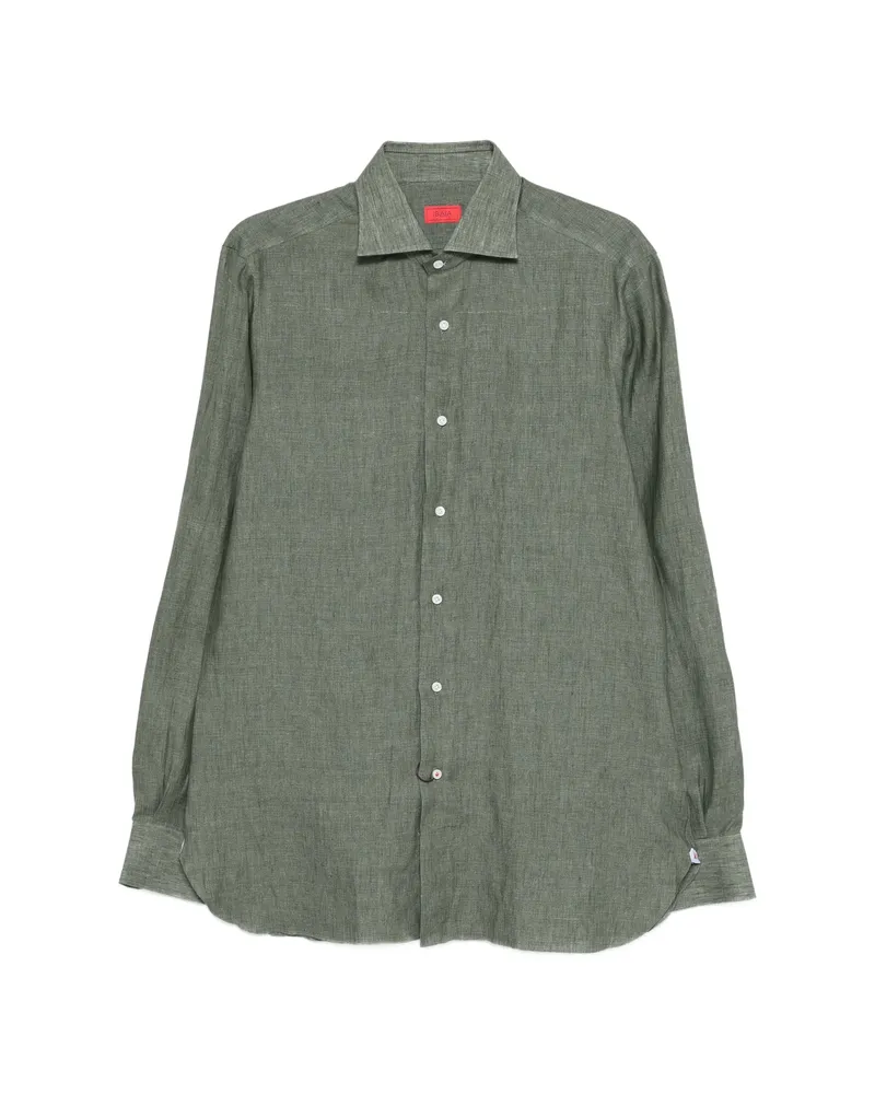 Isaia Button-fastening Shirt Green